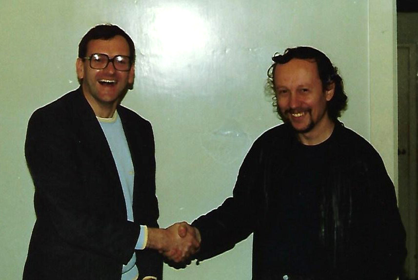 Chris Donkin with Josef Pinter